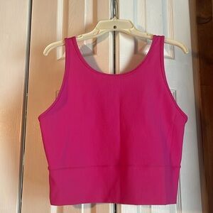 Power Pivot Ribbed Tank Top, size 16, in Sonic Pink